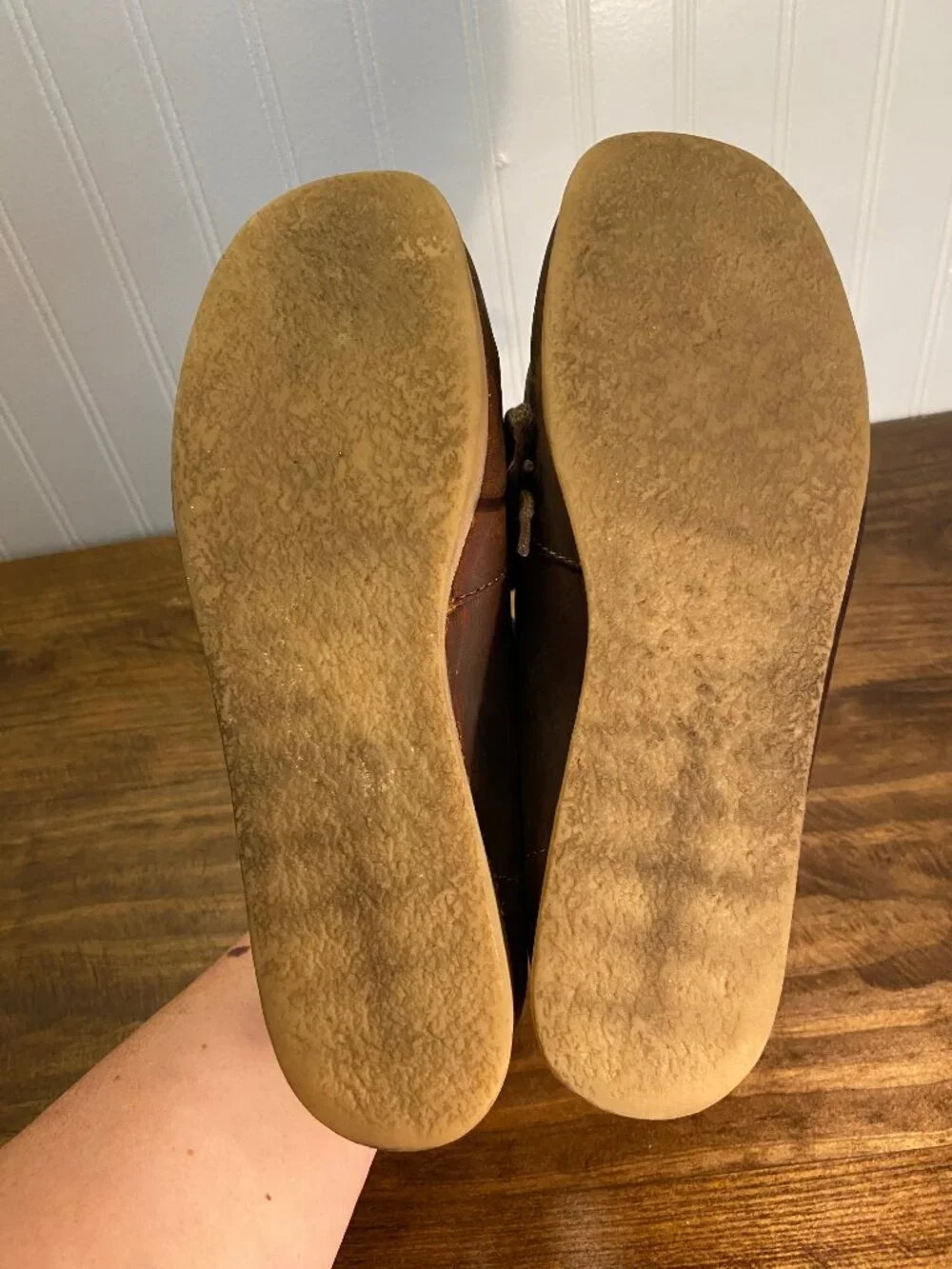Clarks Brown Leather Wallabee Style Lace Up Shoes - Women's Size 8M